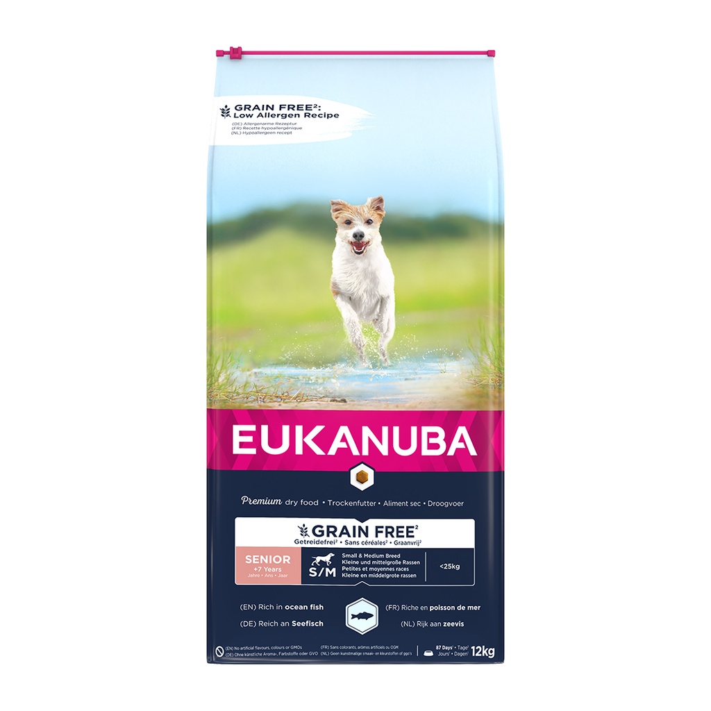 EUK DOG Grainfree Ocean Fish Senior S/M