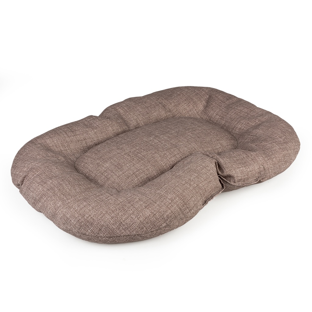 Coussin ovale cousu Chestnut