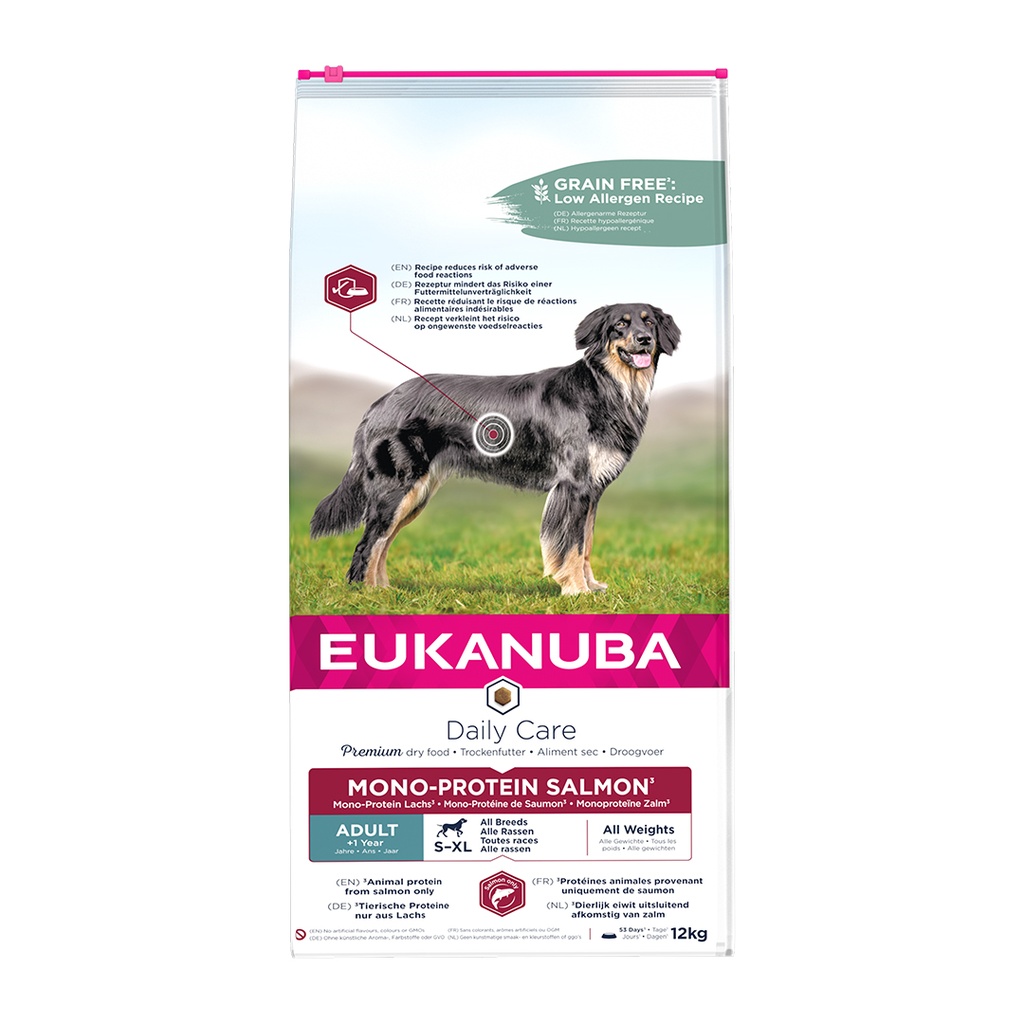 EUK DOG Daily Care Mono-Protein Salmon Adult
