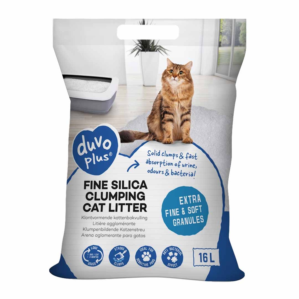 Premium fine Silica Clumping cat litter