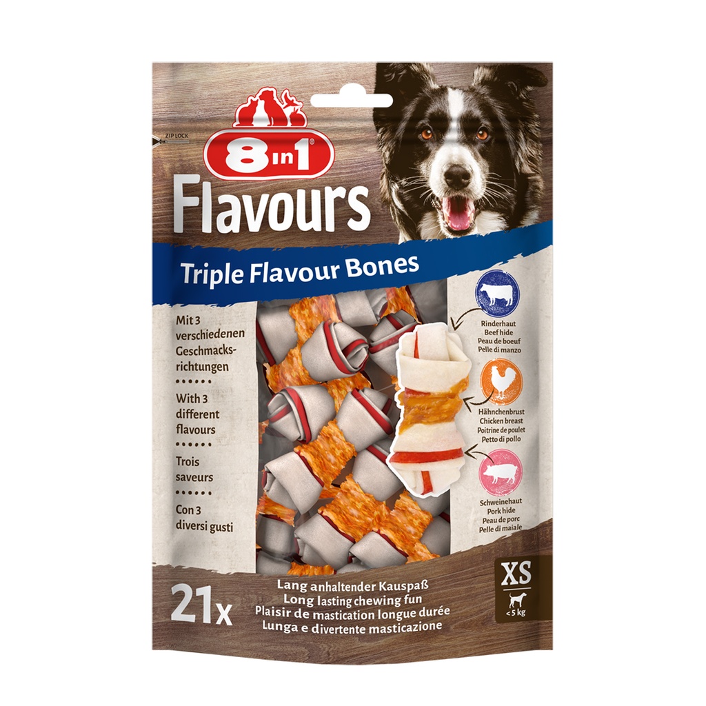 Delights Triple Flavour Snacks Bones