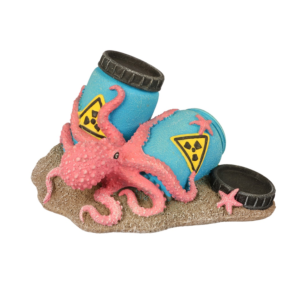 Radioaktive Fässerit Oktopus