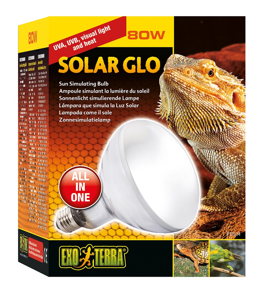 EX solar glo warmte- en uvb-lamp 80w