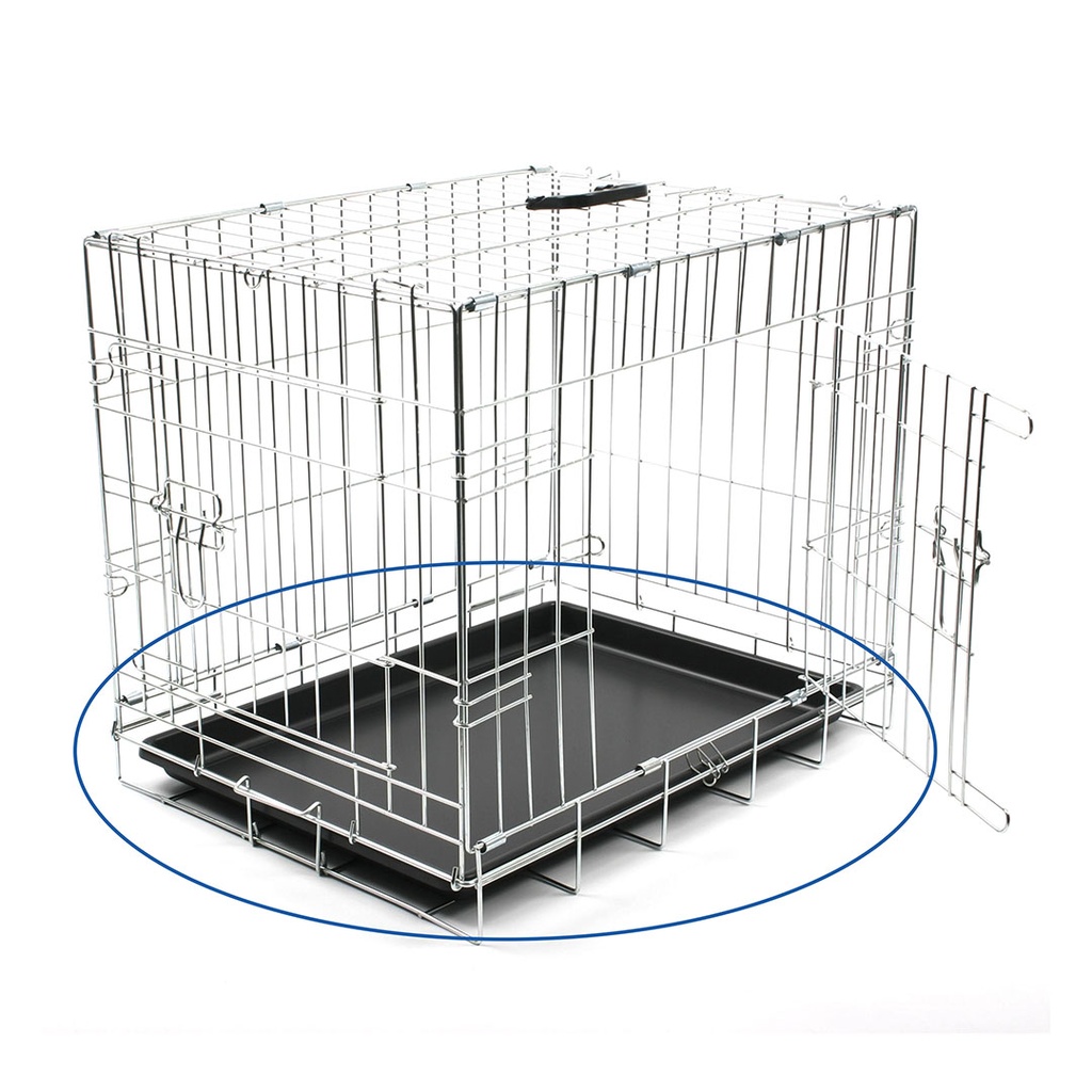 Plastic tray for dog crate