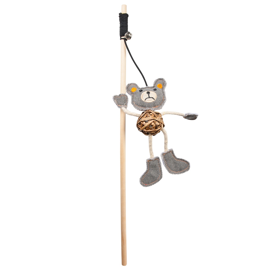 Canvas Canne à pêche ours