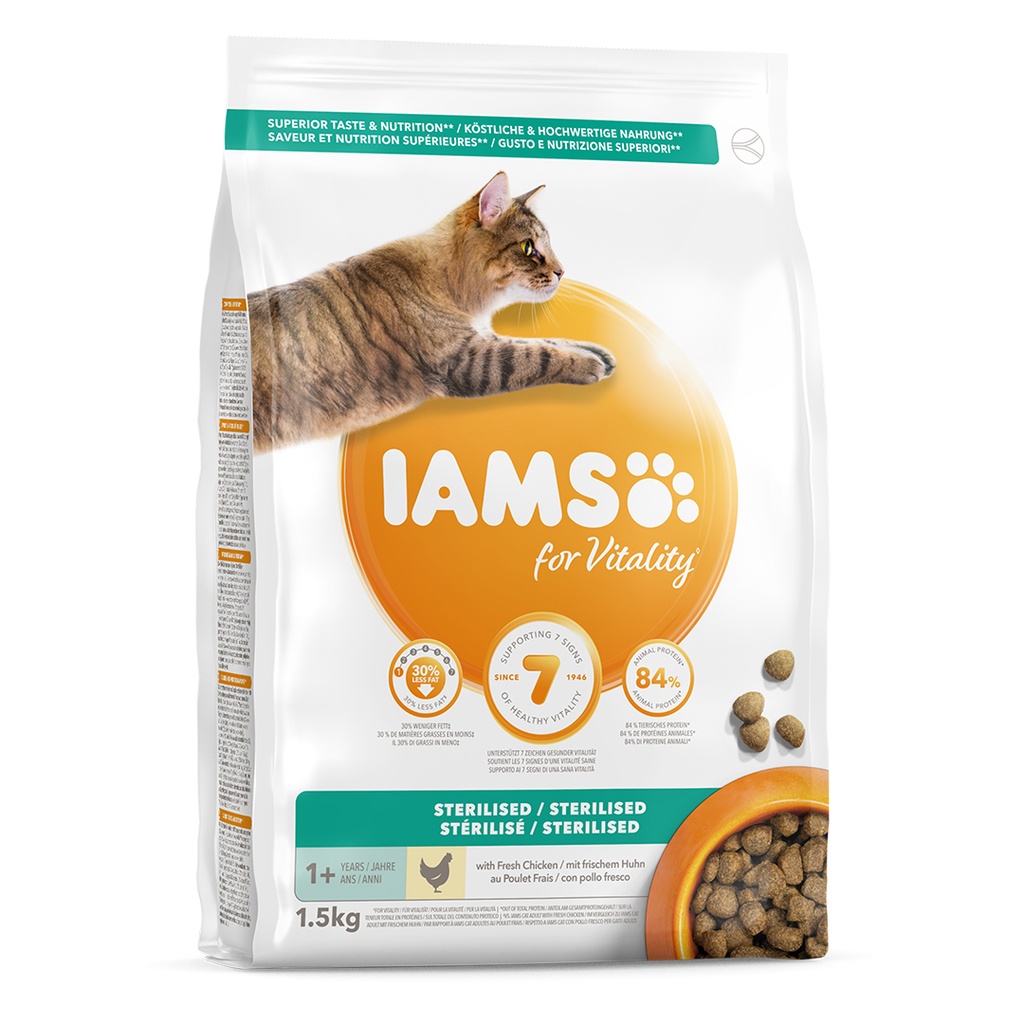 IAMS CAT AD STRLZD CKN