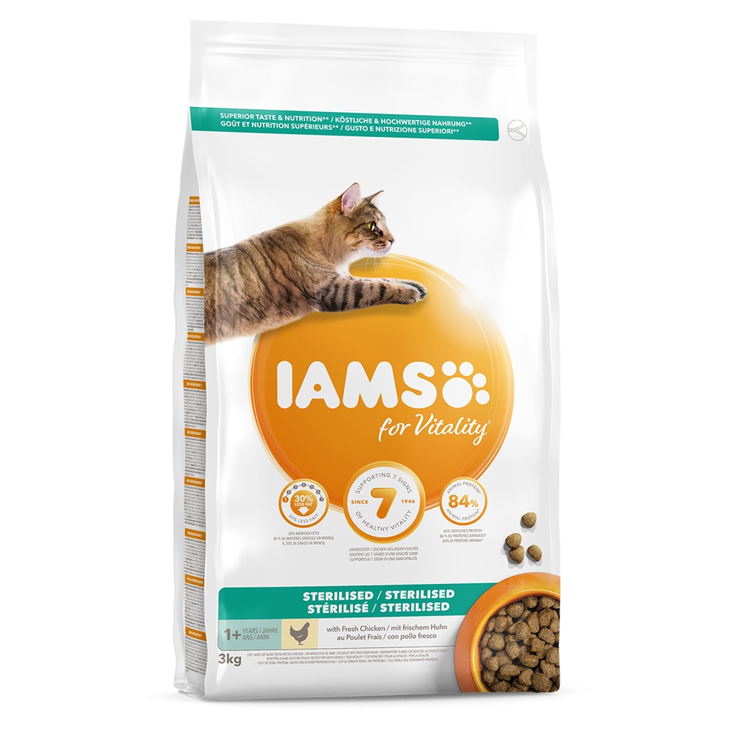 IAMS CAT AD STRLZD CKN