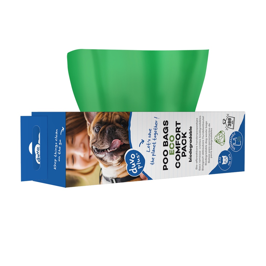Biologisch abbaubare ECO-Kotbeutel comfort pack