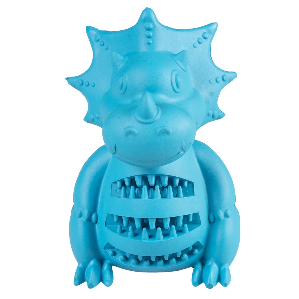 Rubber sitting dinosaur