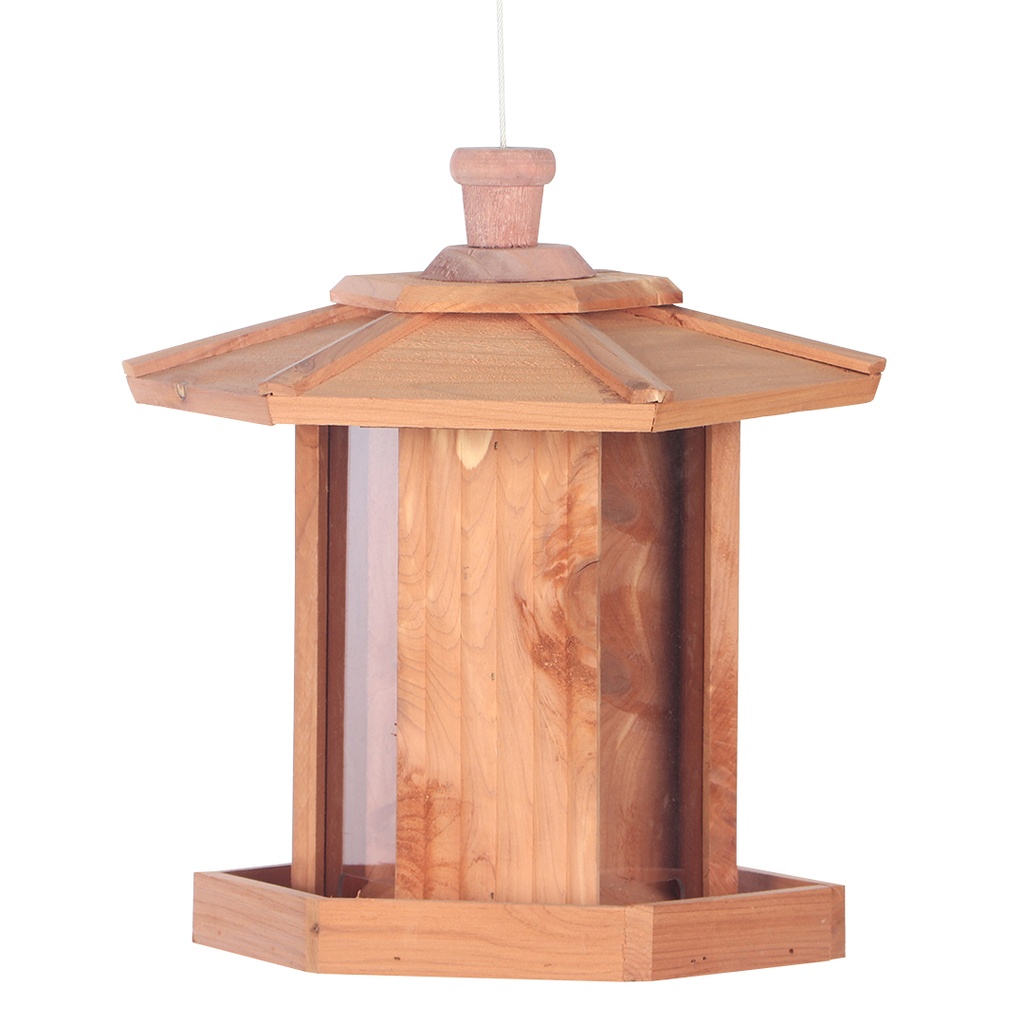 Gartenvögel Futterhaus Zedernholz Ica