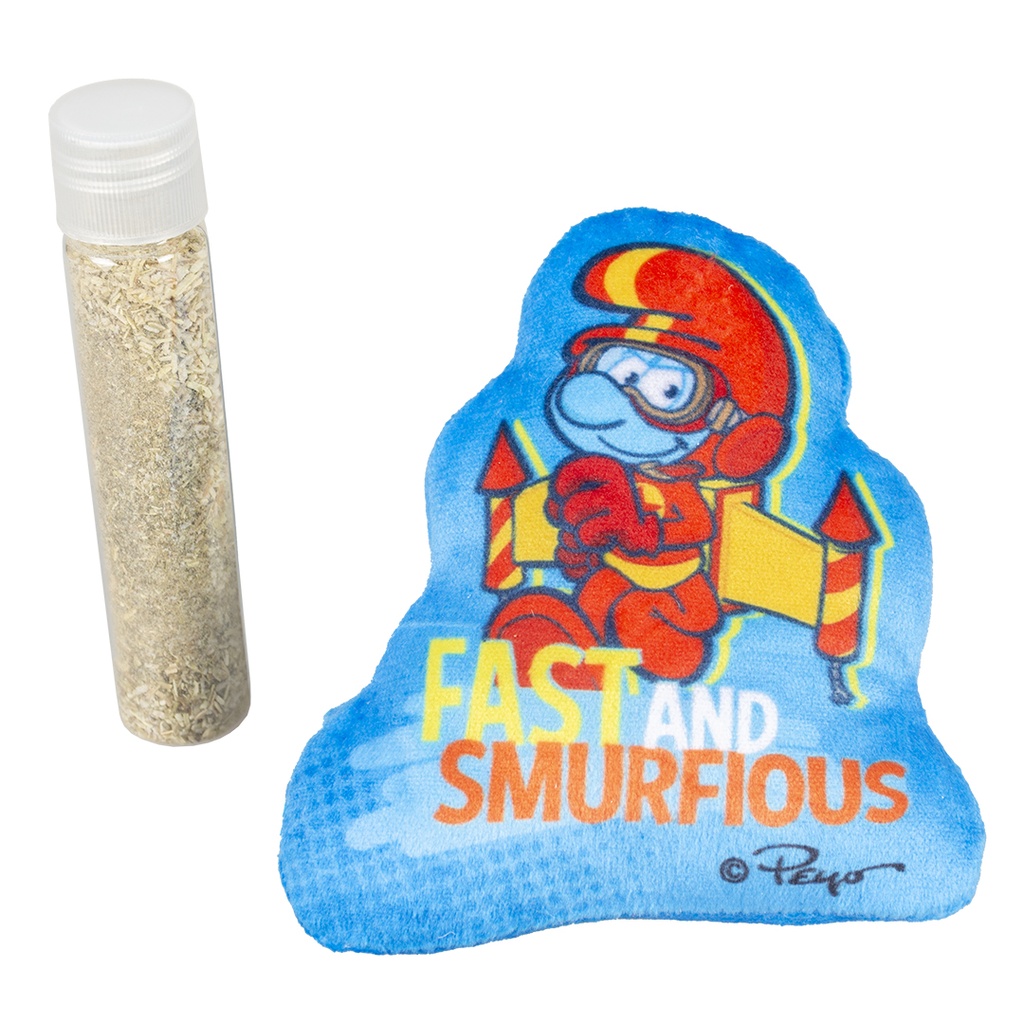 Jetpack Smurf catnip toy