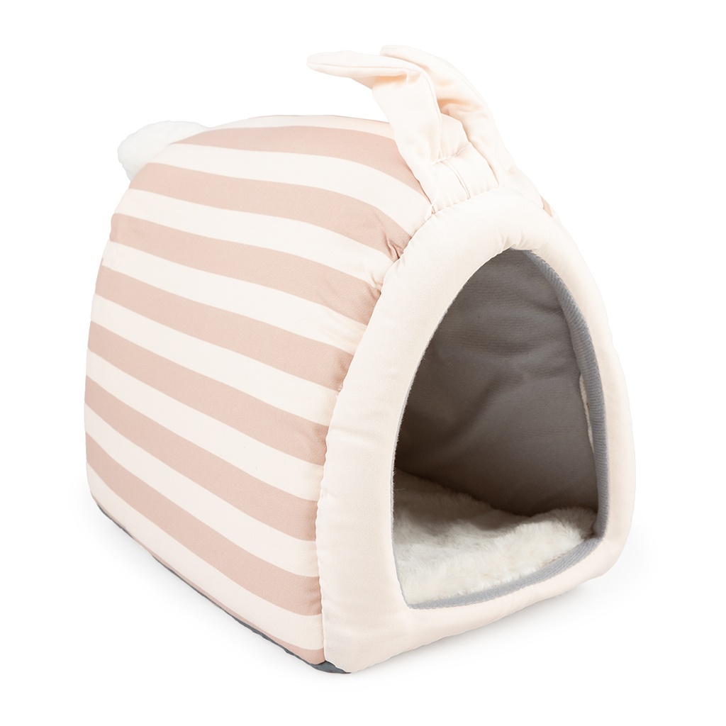 Striped konijnenhuis pluche