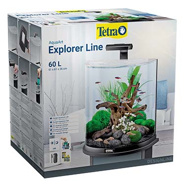 Aquarium Aqua-Art 60 LED coiffe