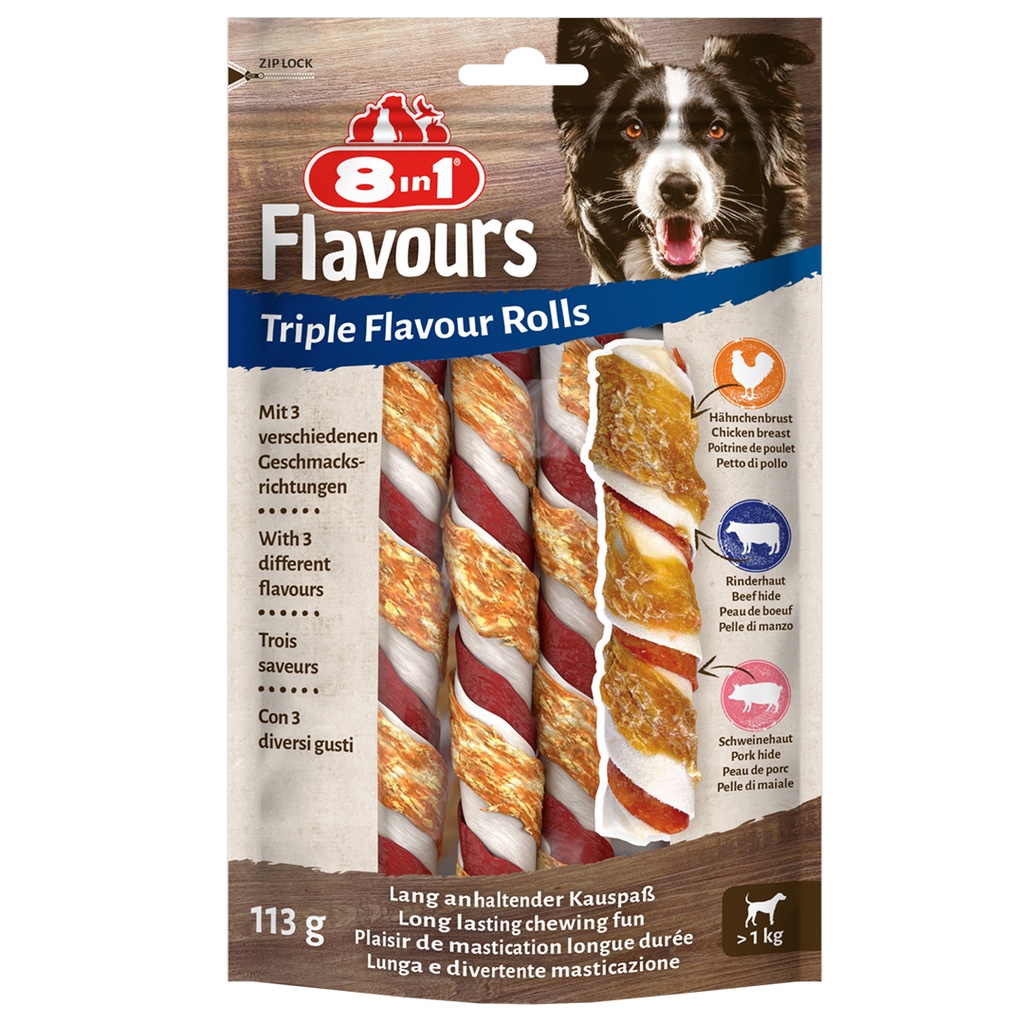 Delights triple flavour rolls
