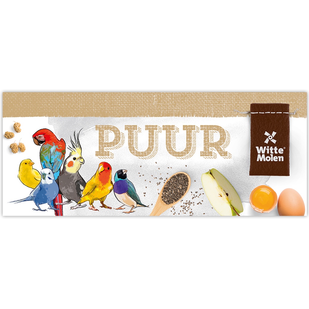 TOPCARD MAGN PUUR VOGEL 100x40CM