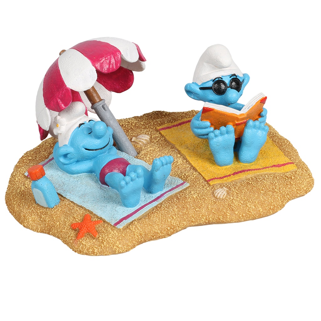 Smurfen Strand Zonnebaden