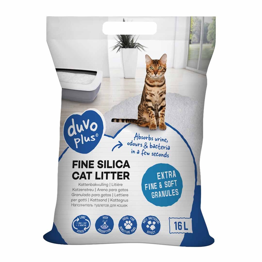 Premium fine Silica cat litter