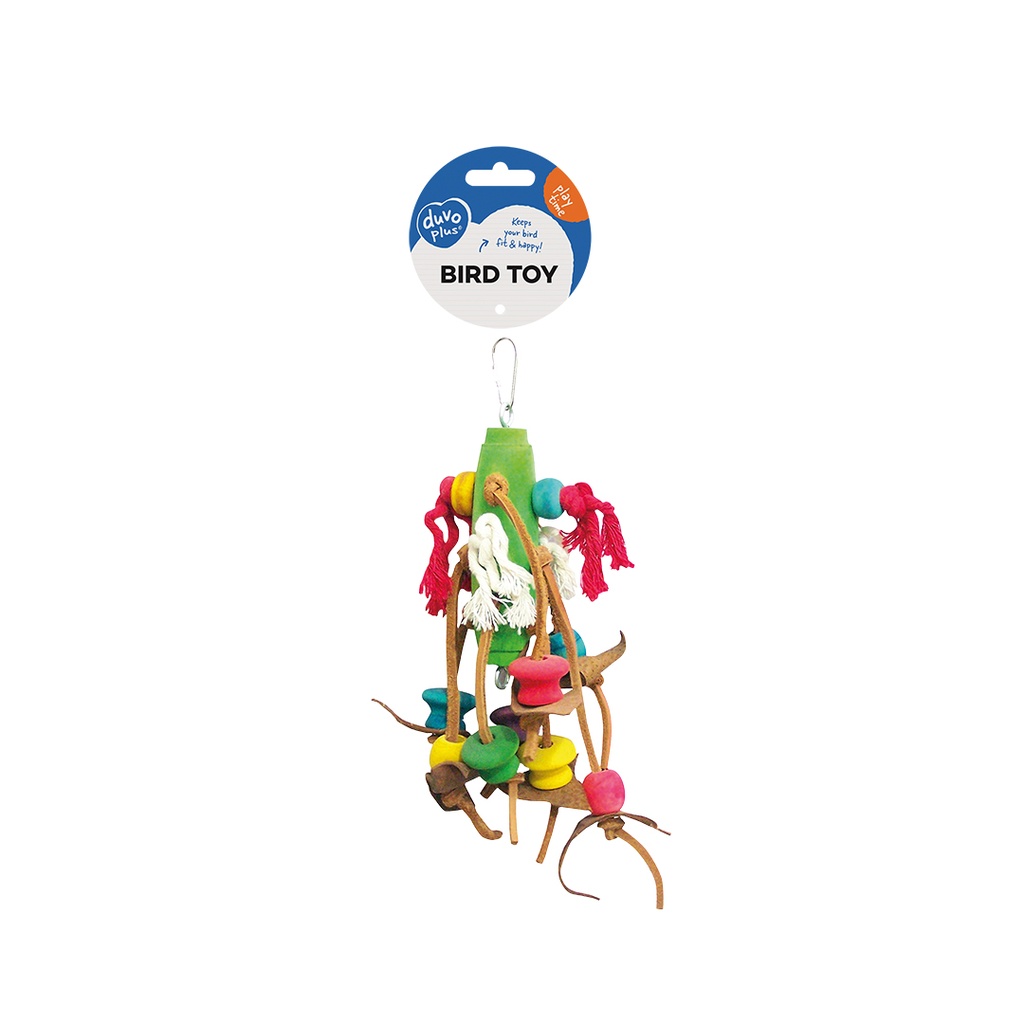 Rope With Colourful Cubes & Leather