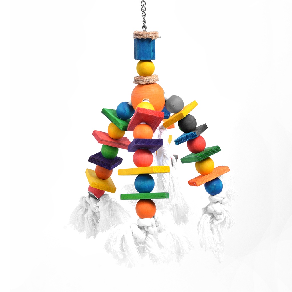 Bunte Luster Mit Seil Und Cubes