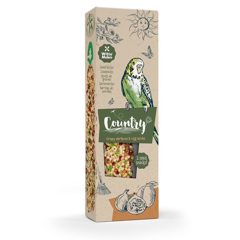 Country Seed sticks budgie apricot & fig