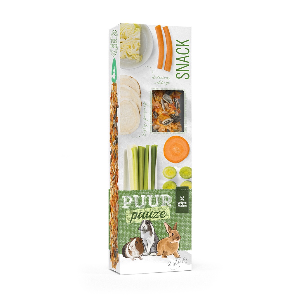 PUUR pauze sticks parsnip & cabbage