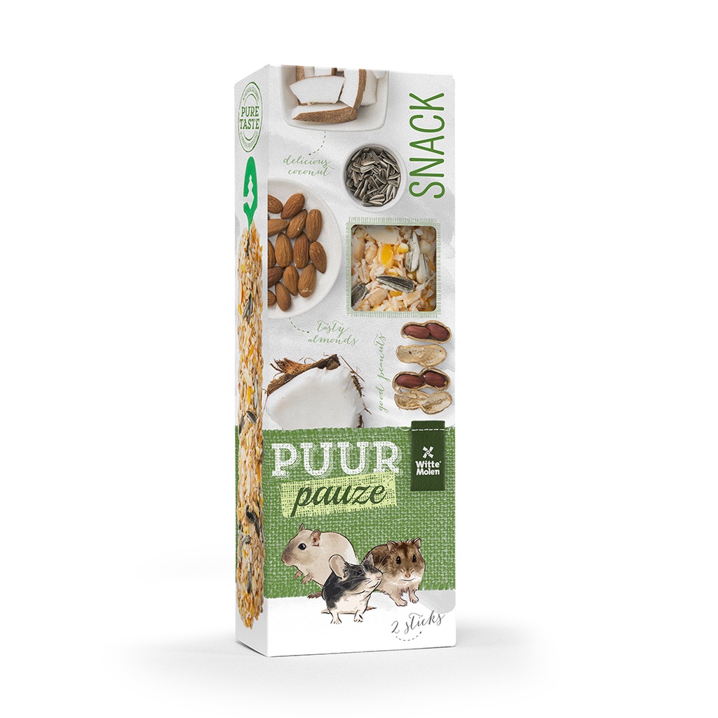 PUUR Pauze Sticks Mandel & Erdnuss