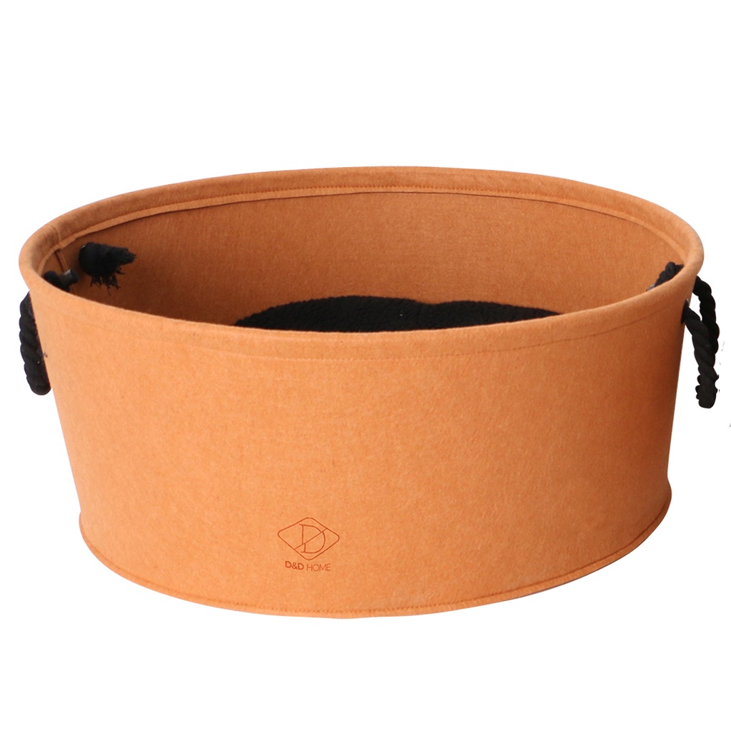 Felt cat bed handle