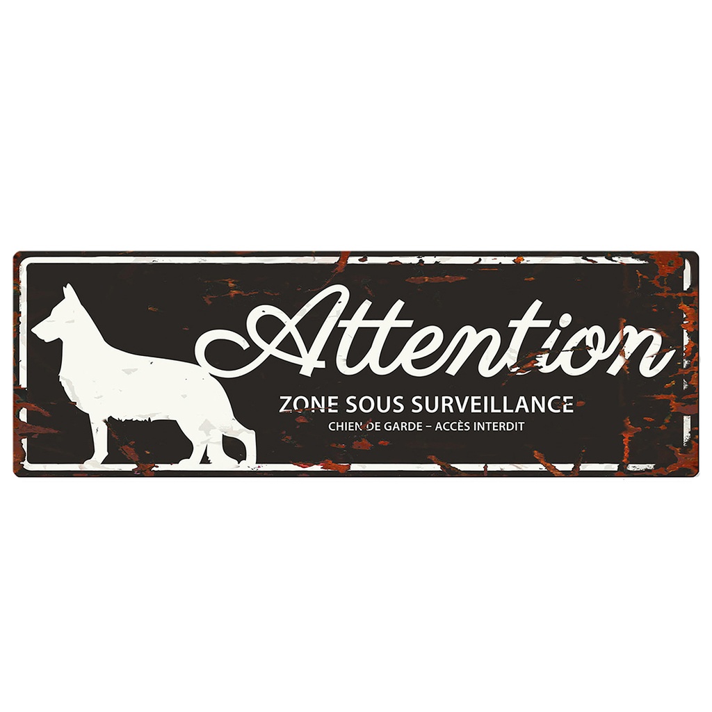 Warning sign german shepherd f