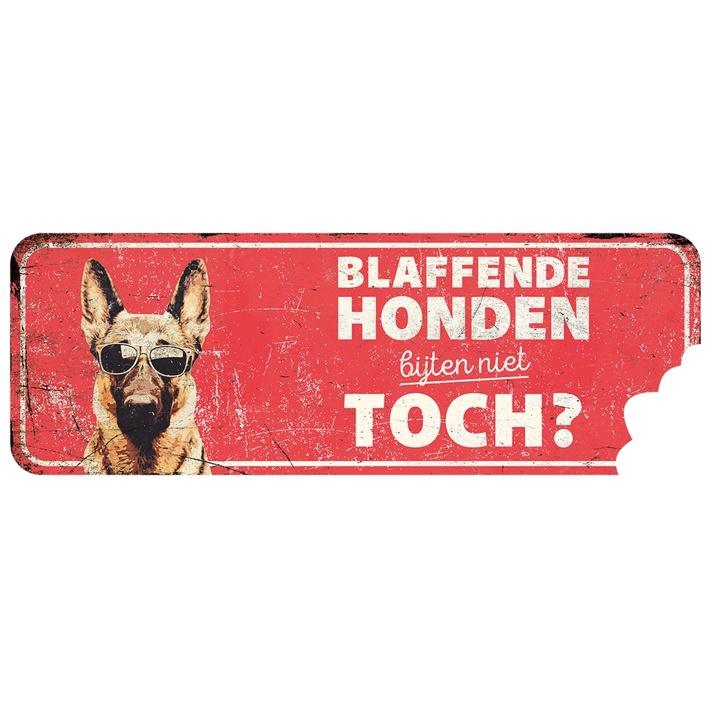 Warnschild german shepherd nl