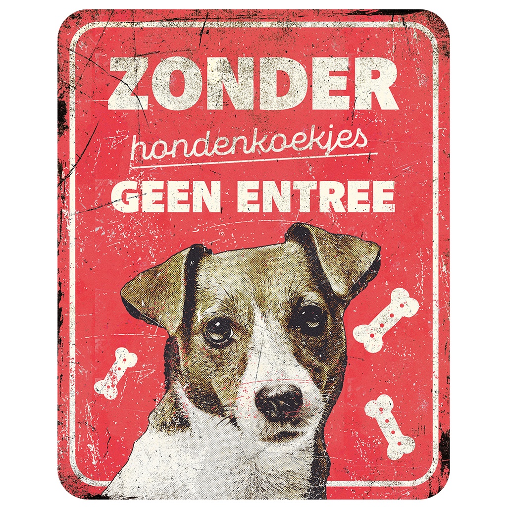Warnschild jack russel nl