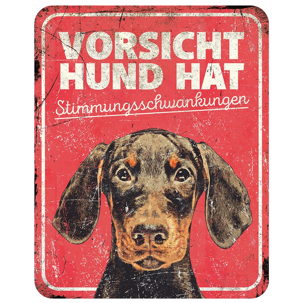 Waarschuwingsbord dobermann de