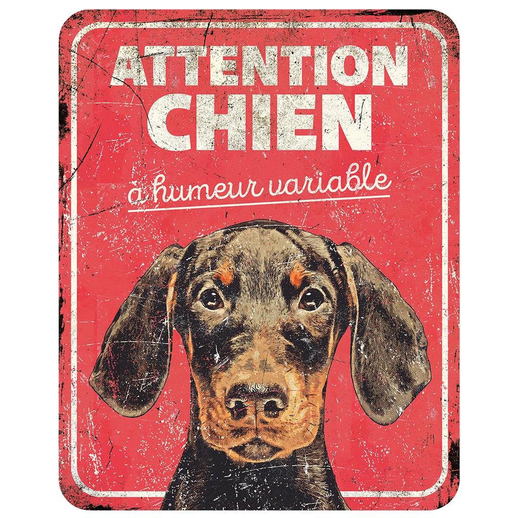 Warnschild dobermann fr