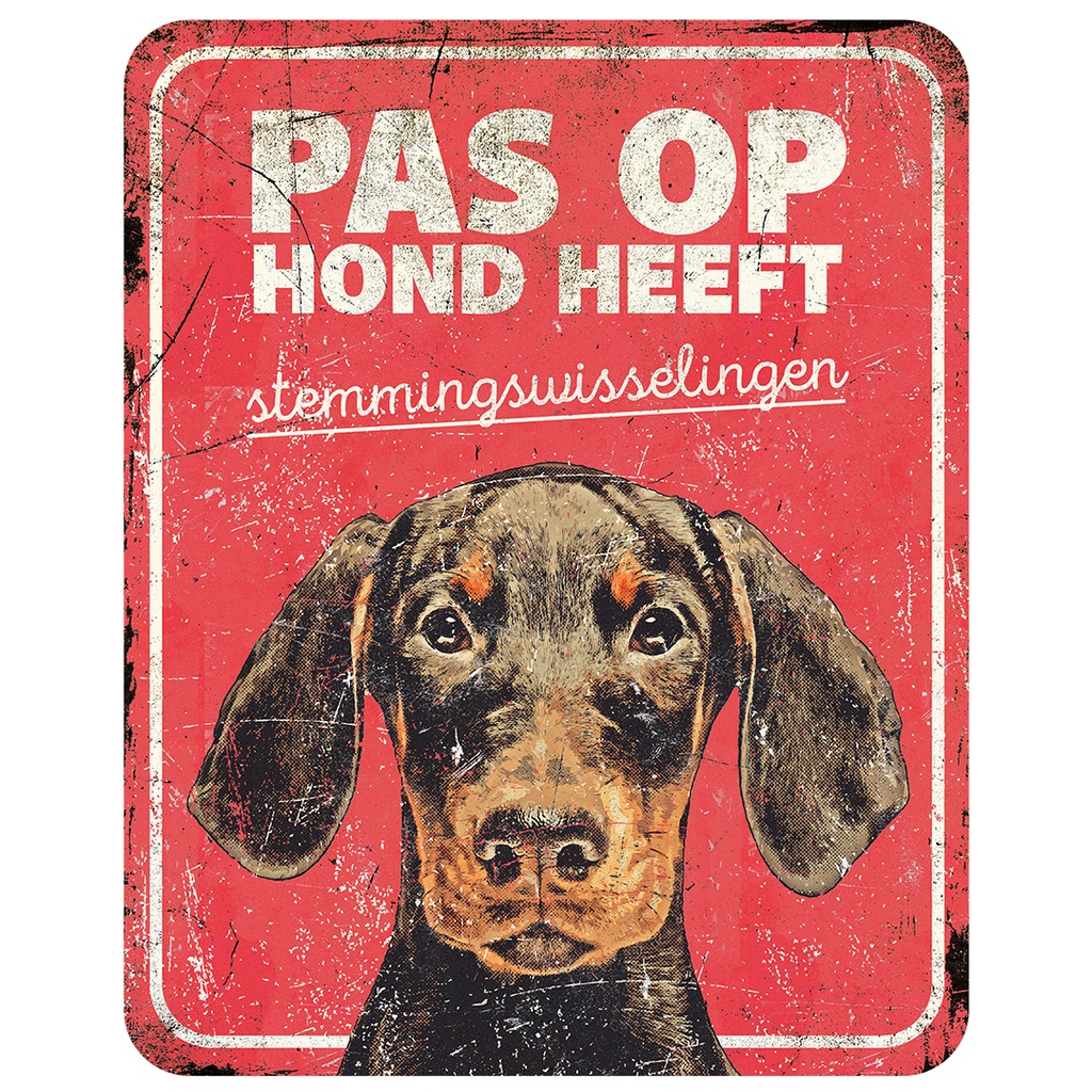Warnschild dobermann nl