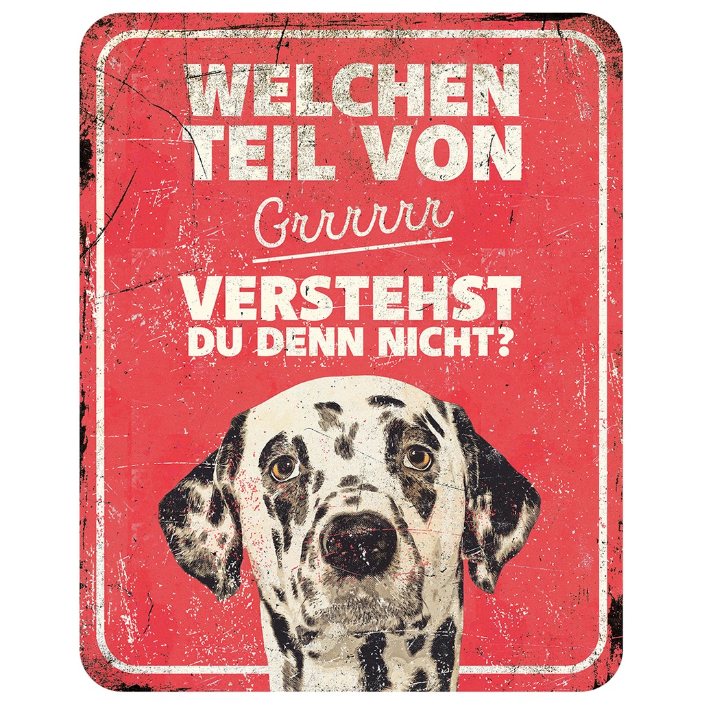 Warnschild dalmatian de