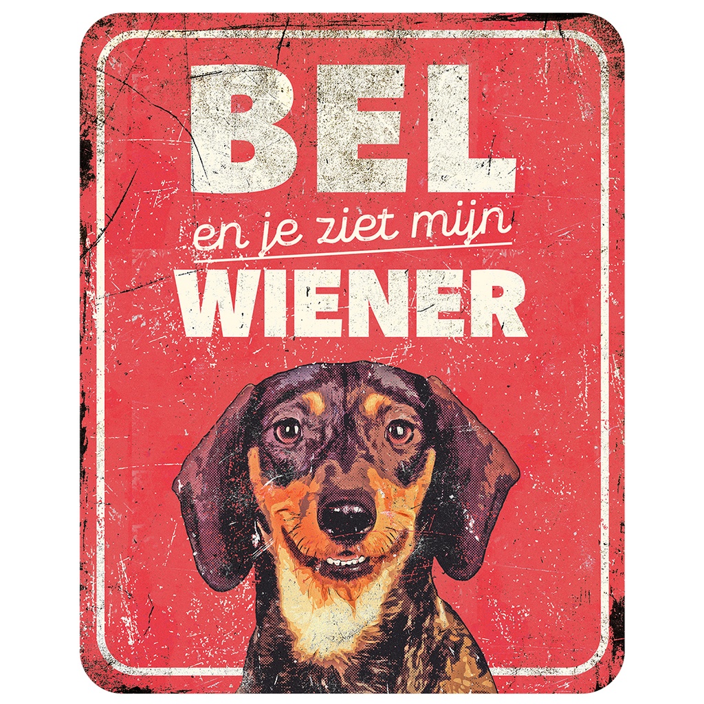 Warnschild dachshund nl