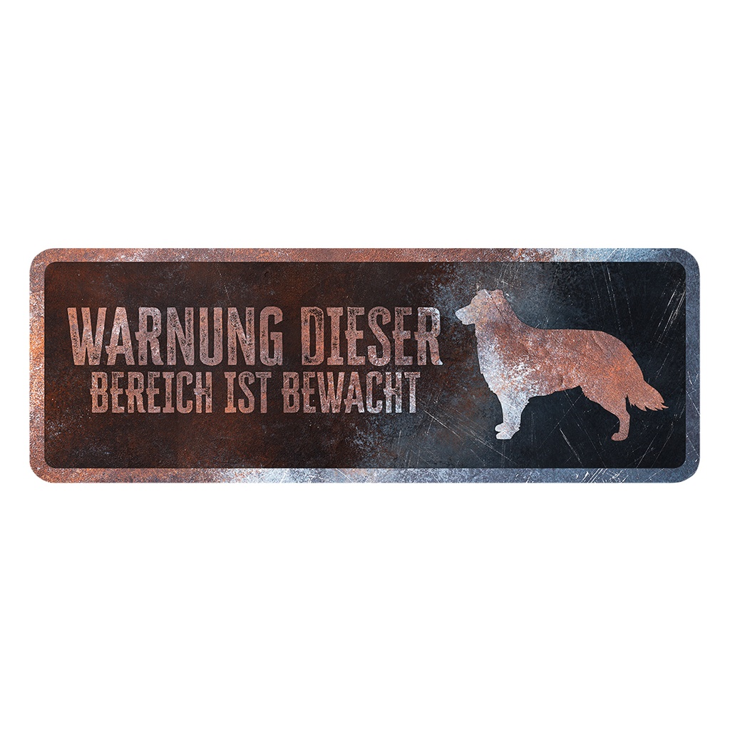 Warning sign Collie German