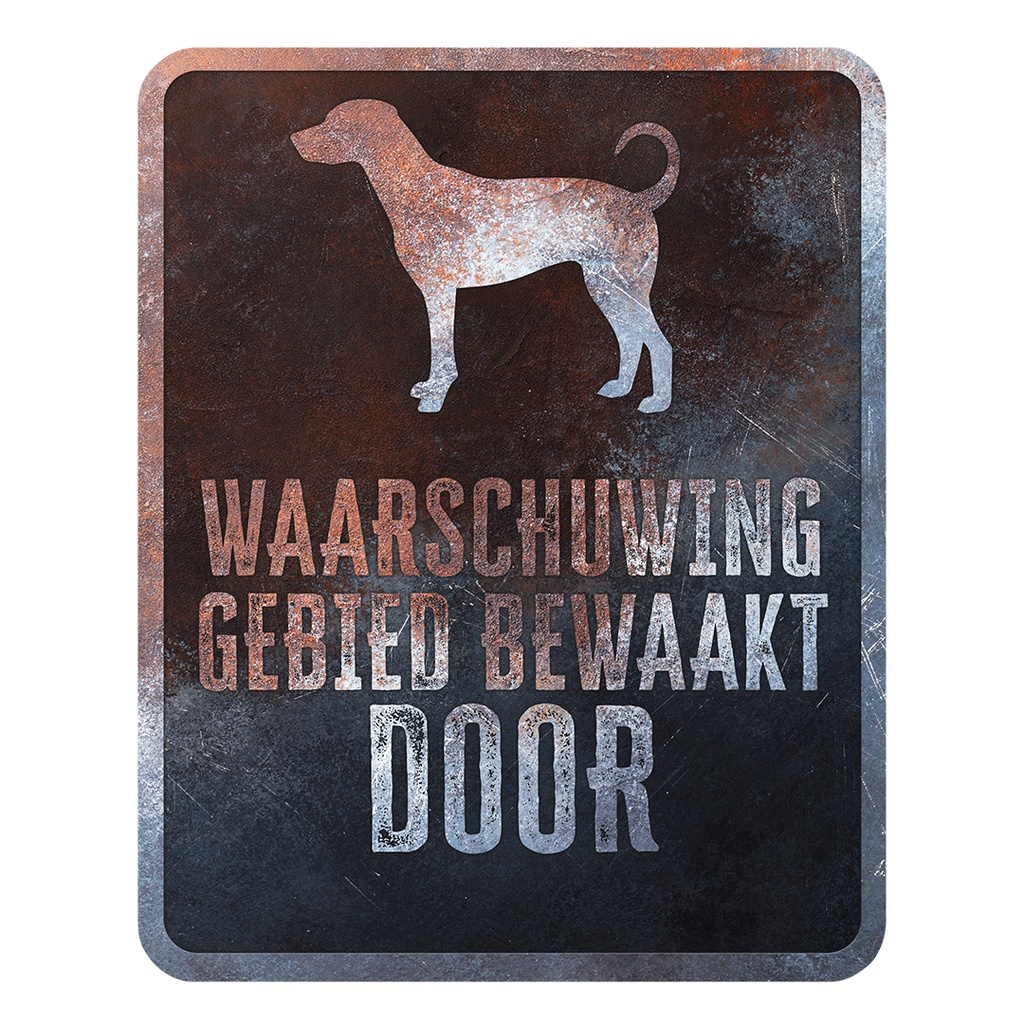 Warning sign Dobermann Dutch