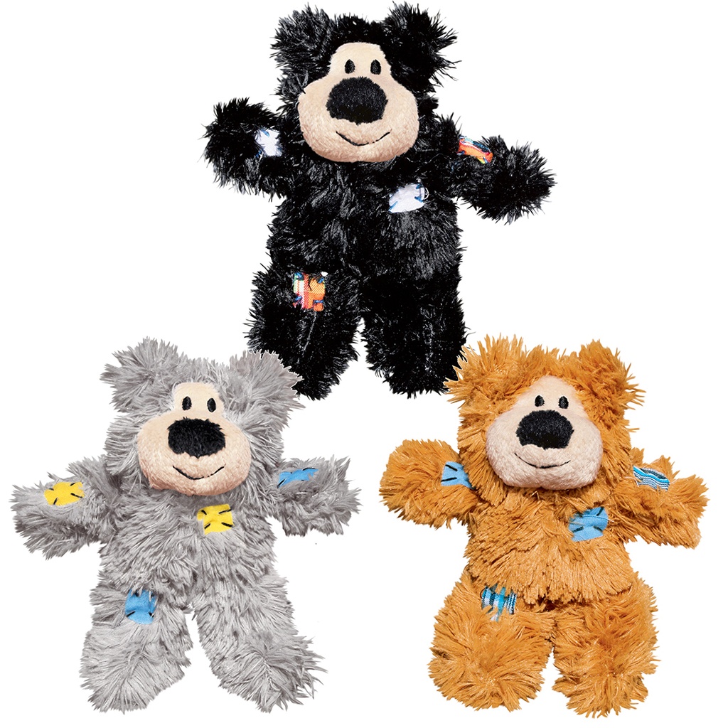 KONG cat softies patchwork bear