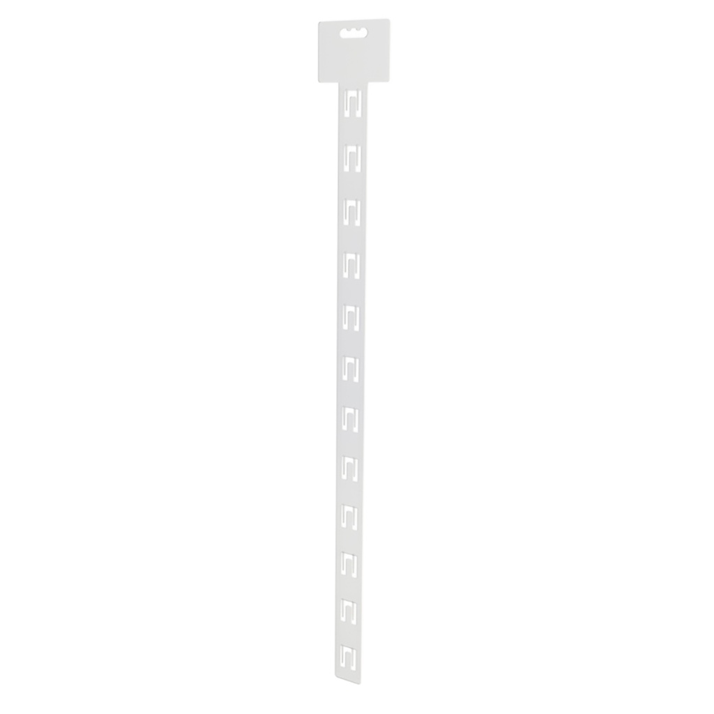 Merchandising strip 12 hooks