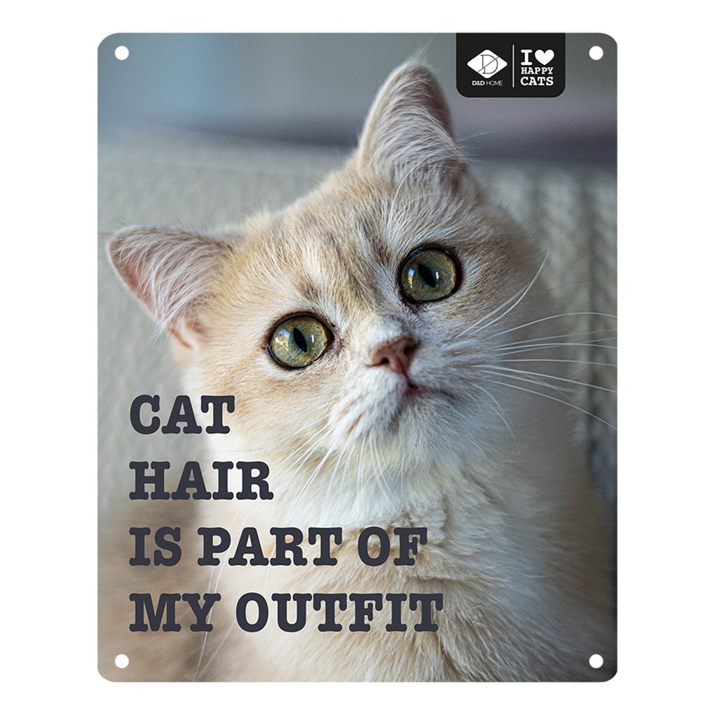 I LOVE Happy Cats bord 'cat hair'