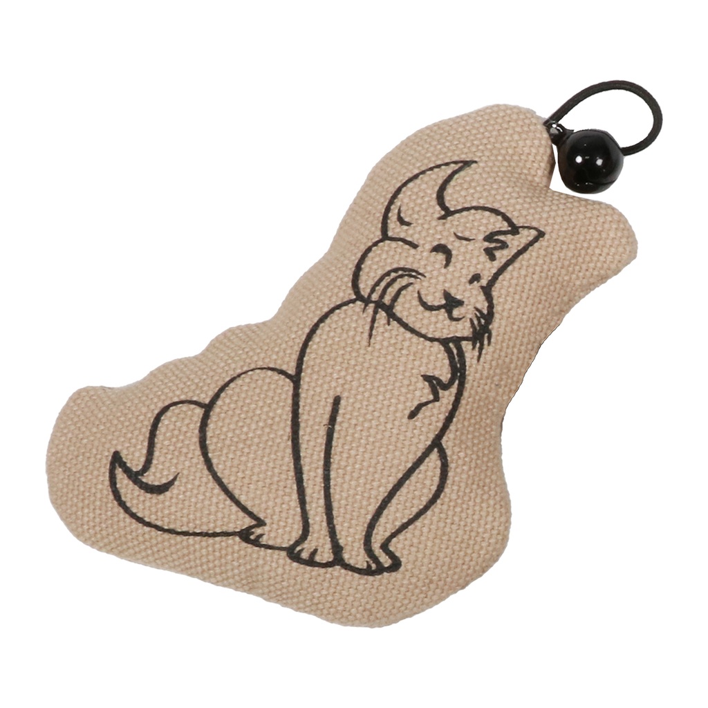 SITTING HAPPY CAT — Jouet pour chat avec clochette