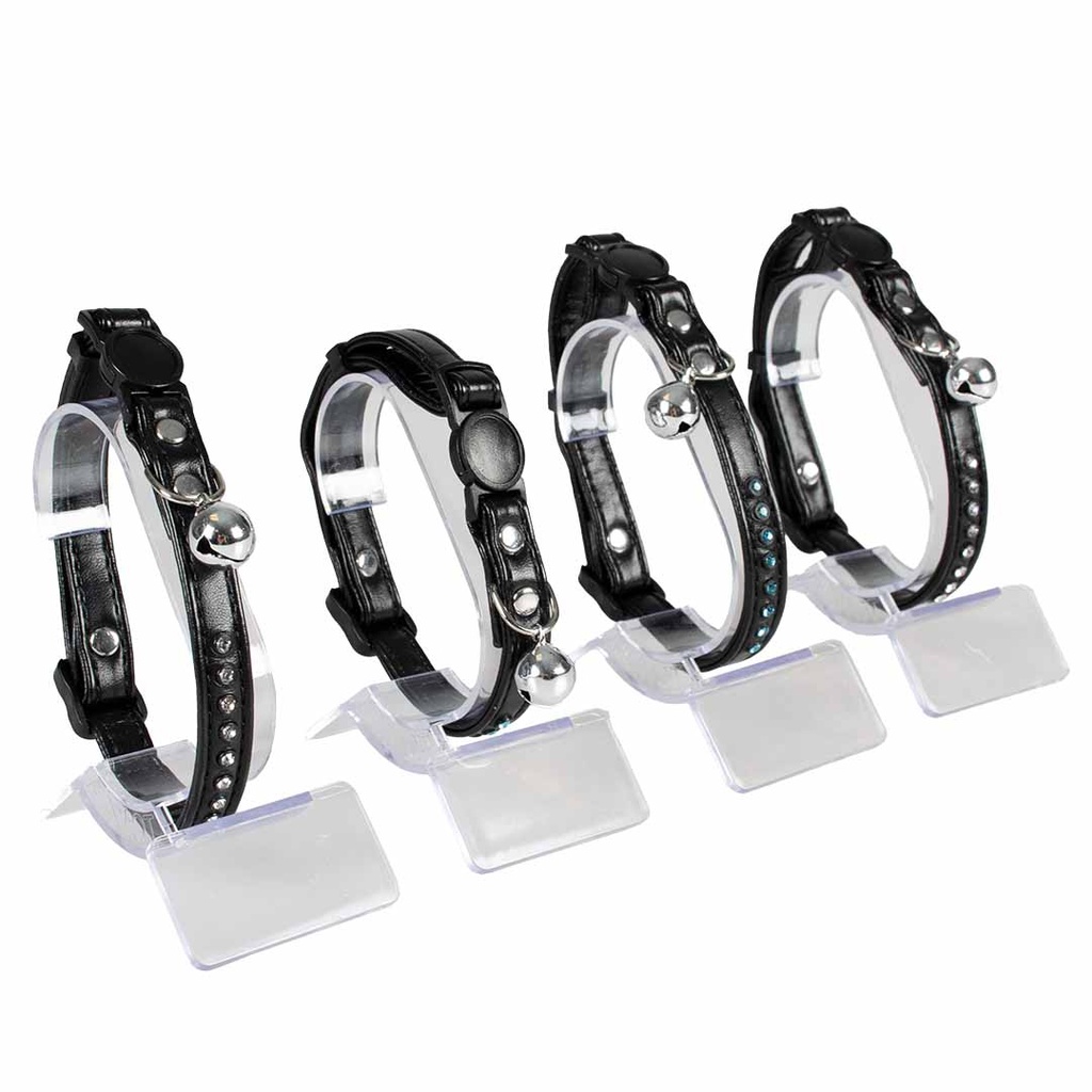 Cat collar leather & diamonds