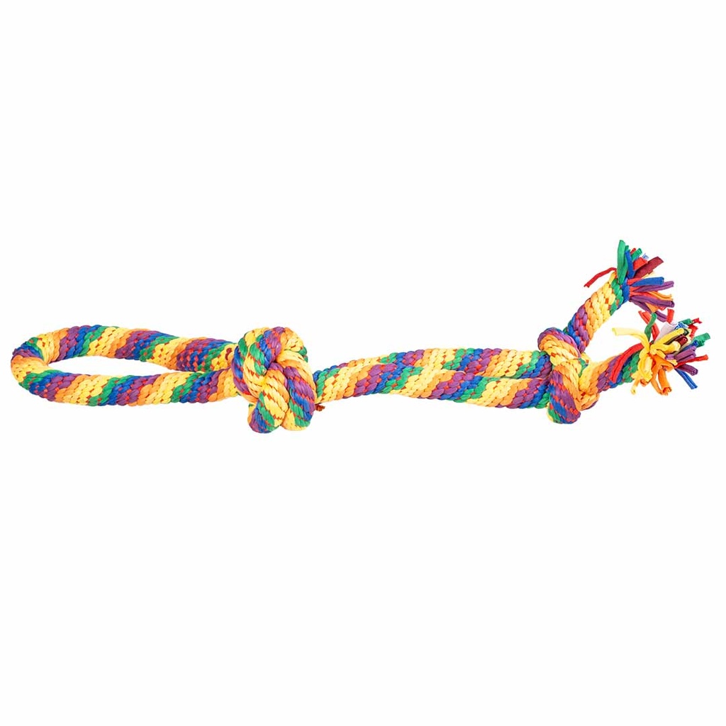 Sweater rope loop and 3 knots
