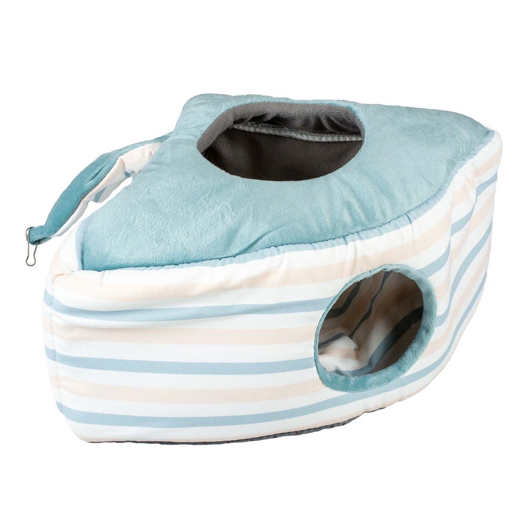 Striped corner house plush