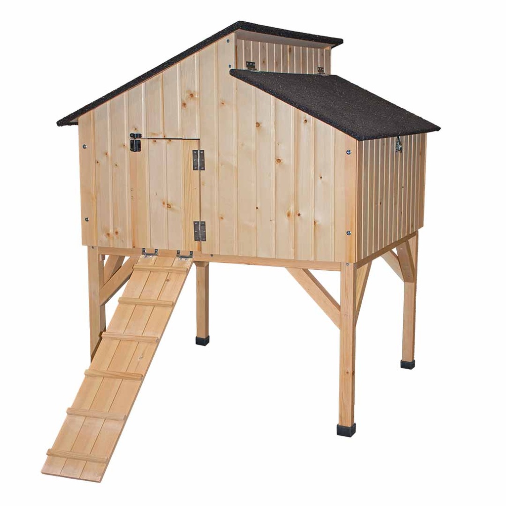Woodland chicken coop Cackleberry Cottage