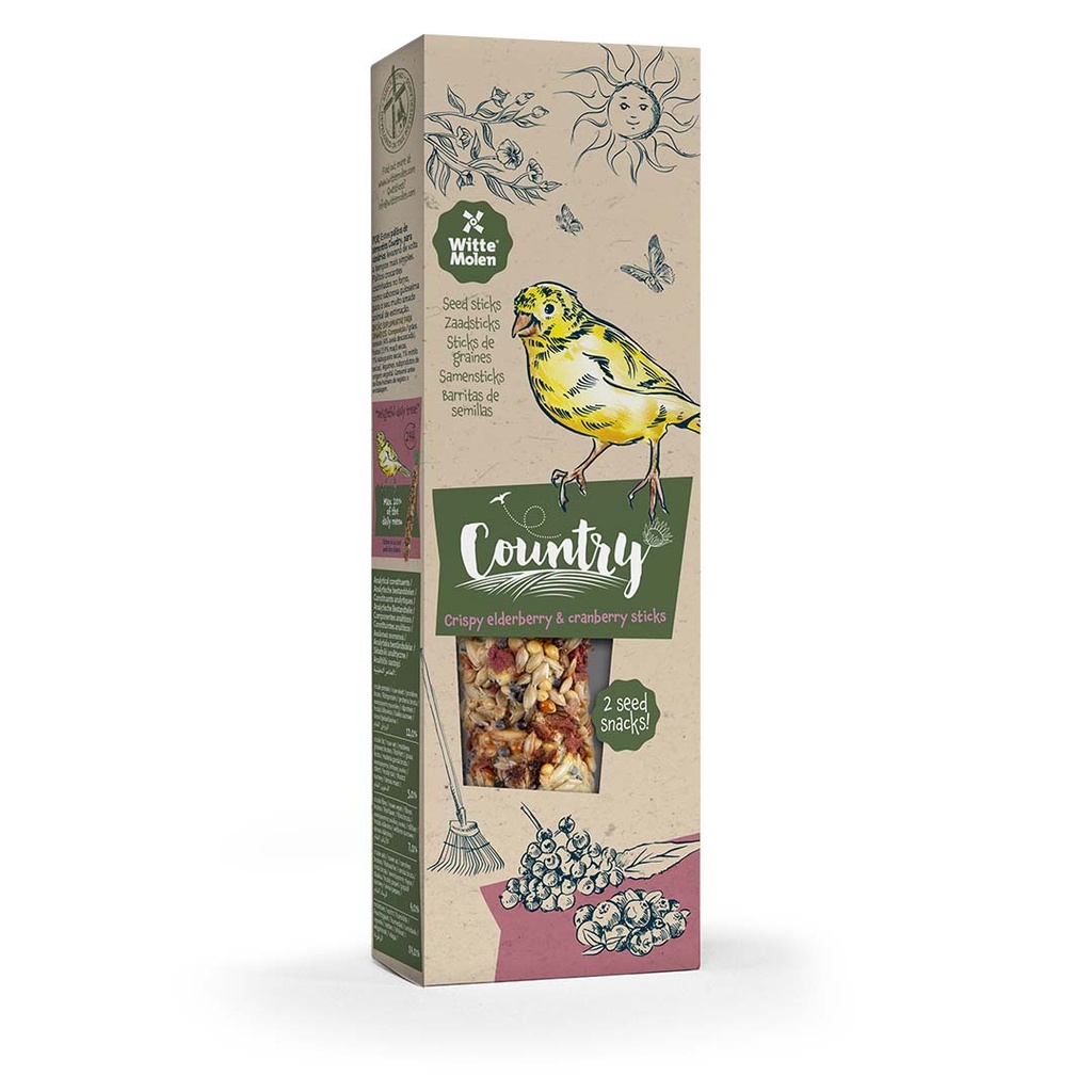 Country seed sticks canary elder- & cranberry