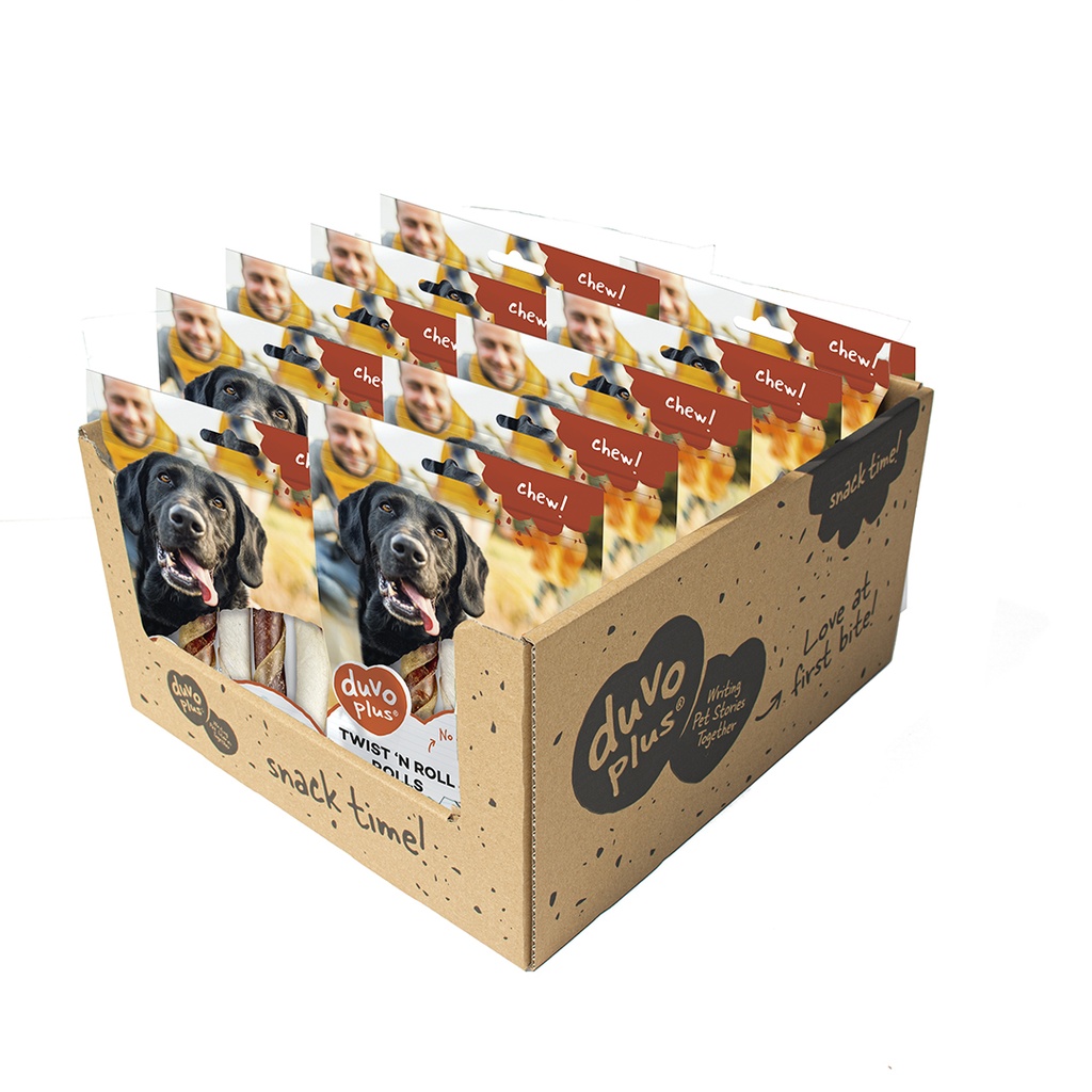 Shelf box colli twist `n roll rolls beef