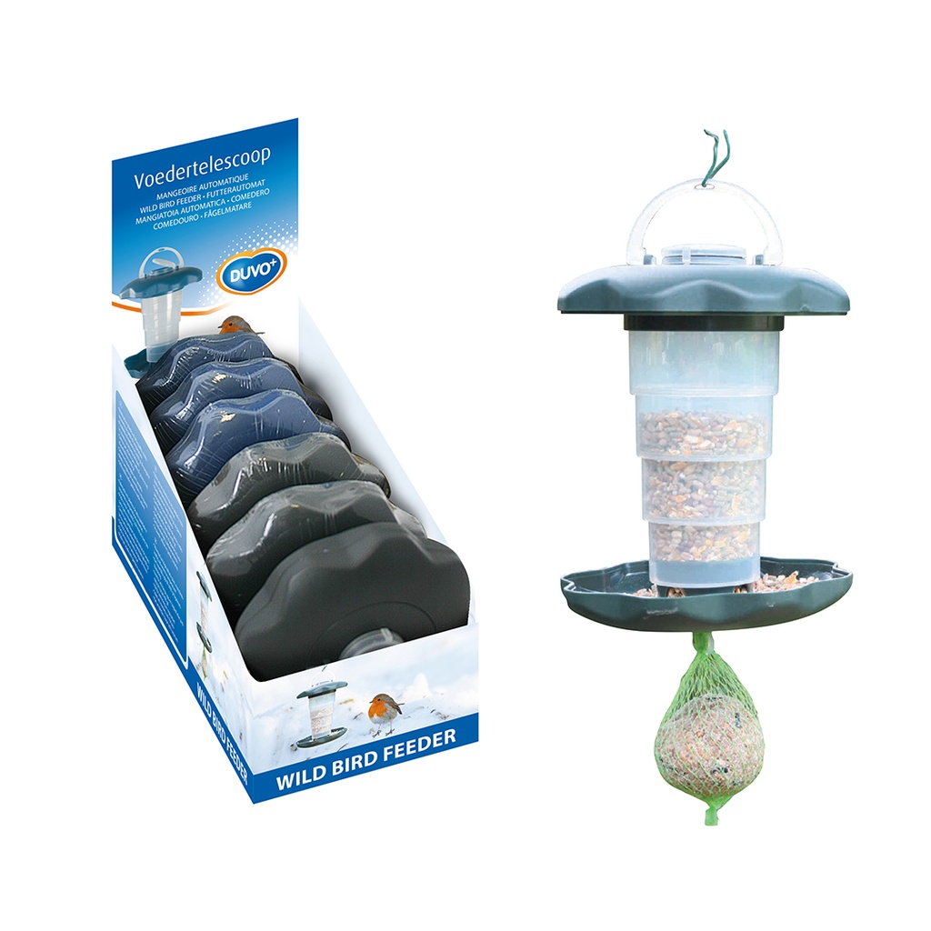 Bird feeder telescope assorted dark grey blue