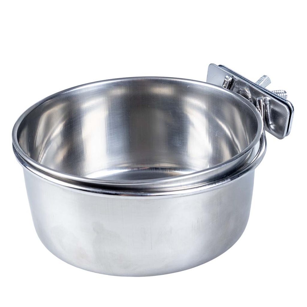 Mangeoire pour oiseaux inox + 1 vis