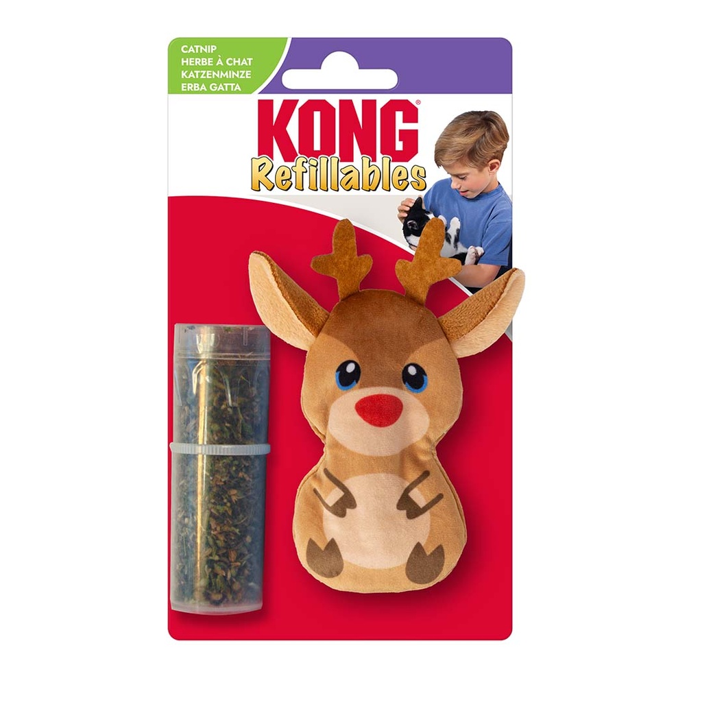 KONG Holiday Cat Refillables Reindeer